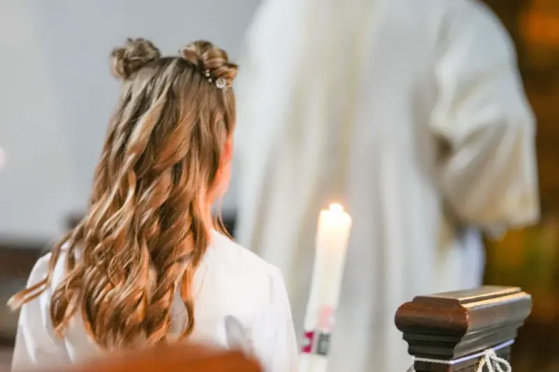świeca na pierwszą komunię